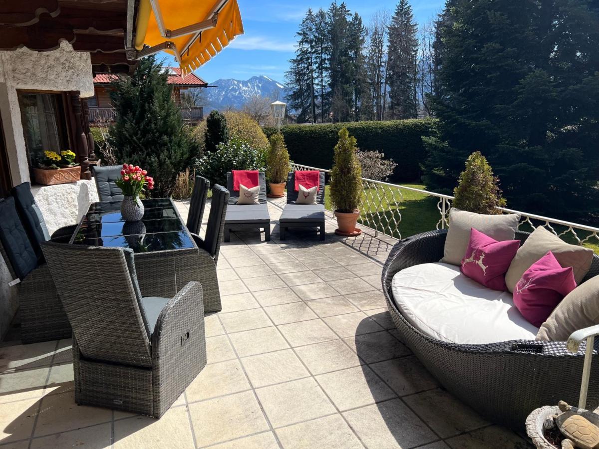 Alpen Suite Tegernsee - Grosse Sonnenterasse Und Idyllischer Garten Bad Wiessee Exterior foto